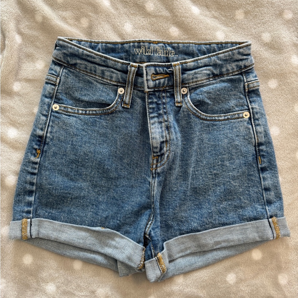 Wild Fable Target High Rise Jean Denim Shorts